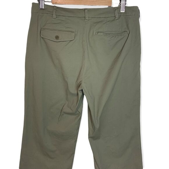 ATM Cropped Boyfriend Pant in Faded Sage - Picture 6 of 13